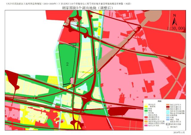 位于双城绿廊规划一级管控区胡家园街3个地块,面积114.