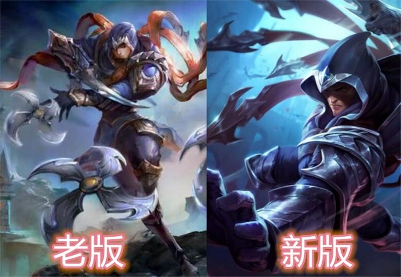 "英雄联盟"老版vs新版:狼人还好,看到男刀:去韩国了?