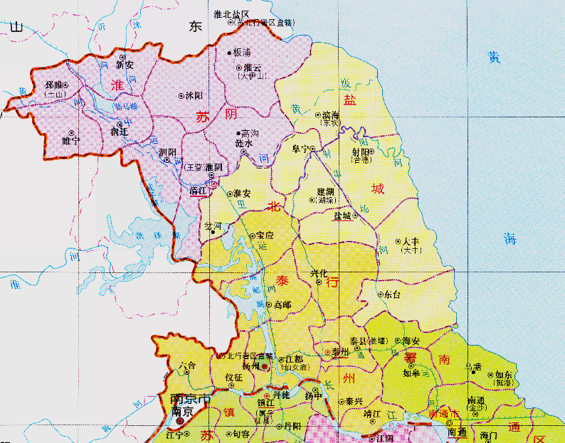 江苏省行政区划的调整,为何北部7个县,划入了山东省?