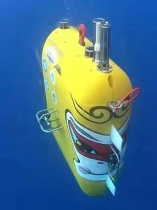 原来这是中国哈尔滨工程大学船舶学院研制的全海深无人潜水器"悟空"号