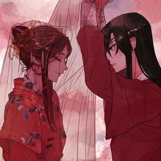 《天官赐福》动画版大结局,谢怜花城大婚夜,一袭红妆的谢怜简直看呆