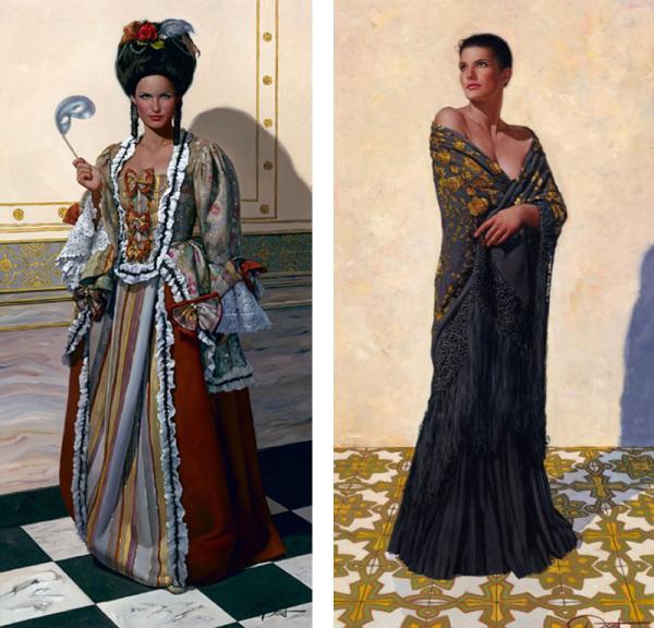 西班牙画家gabriel picart油画人物作品选