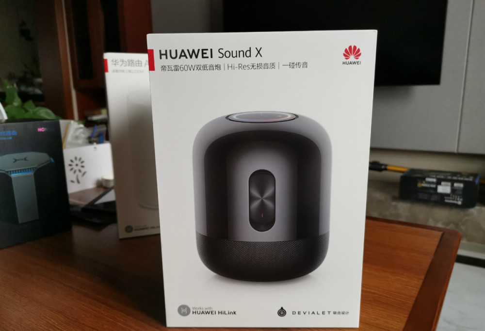 华为sound x智能音箱开箱心得 外观极具冲击感