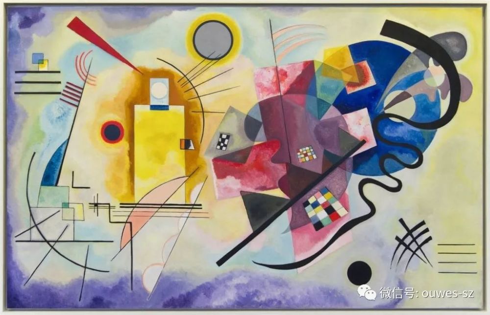 瓦西里·康定斯基(wassily kandinsky),黄红蓝,1925年,乔治·蓬皮杜