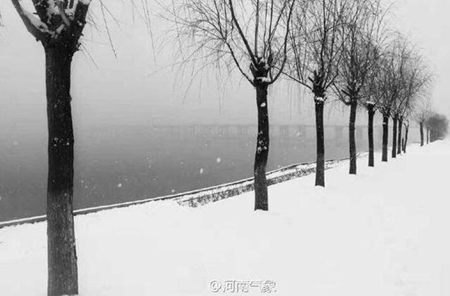  昨天河南大部降雪局部暴雪 11条高速全线关闭