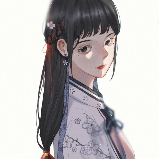 古风女生头像:时光何以染指尘埃,匆匆拂袖间,微雨清凉