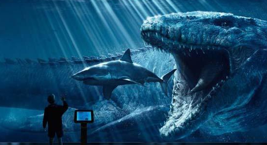 史前最精彩的一场对决!巨齿鲨vs沧龙,谁才是海洋中的王者?