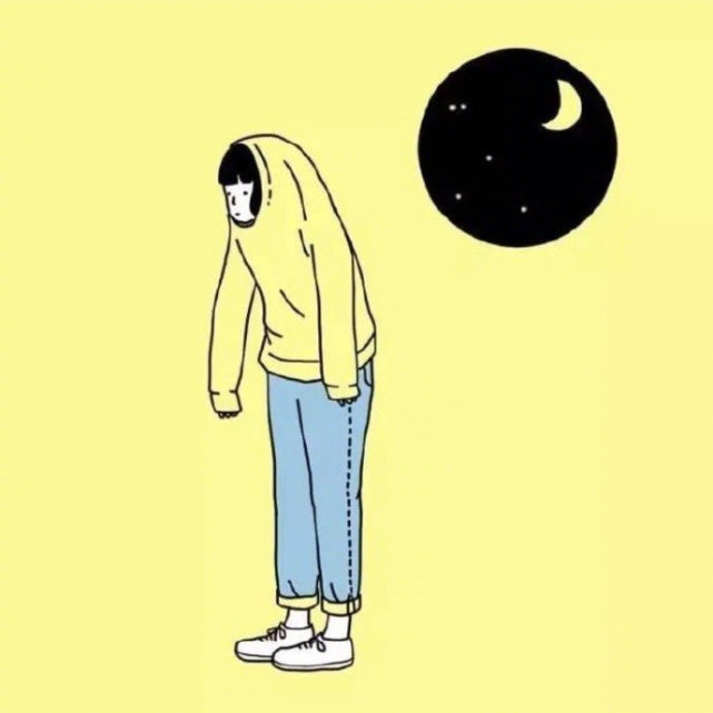 ins超火"剪纸画丧系"头像:原谅我顾不了你的感受,我连自己都照顾不好