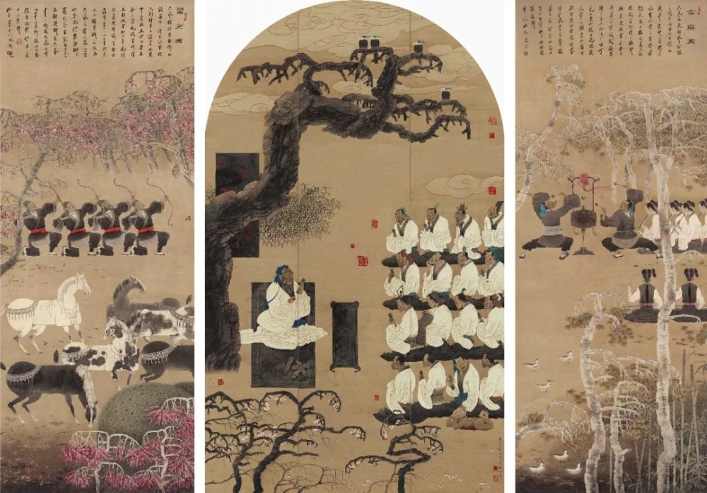 孔子杏坛讲学图
