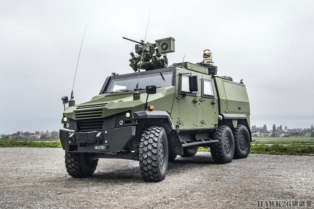 瑞士订购100辆"鹰v"6×6装甲侦察车 全重15吨2023年开始交付