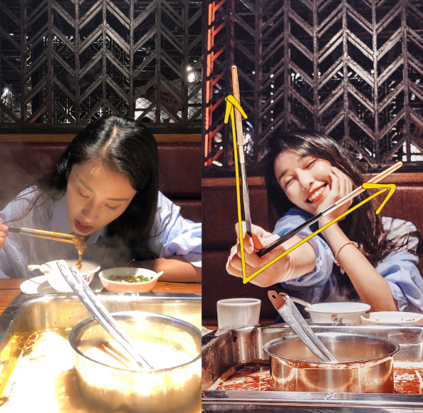 大神解锁吃饭拍照新姿势,错误vs正确,拒绝剪刀手,一秒变成小仙女!