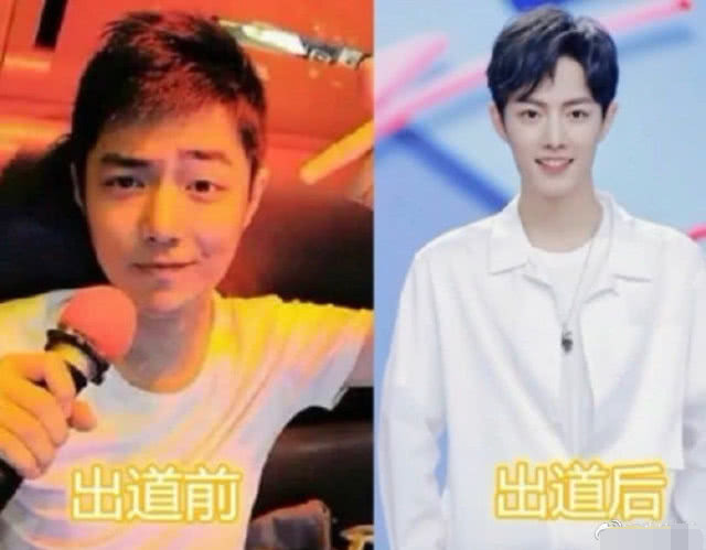 明星出道前后对比照,肖战,王一博变化大,而他是从小帅