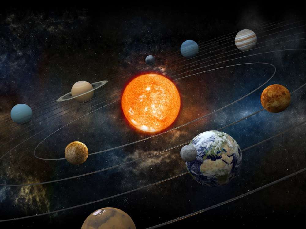 图解:太阳占太阳系总质量的99.86%