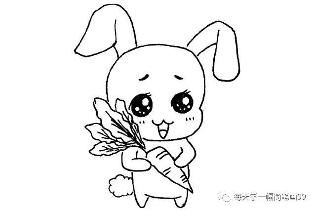 每天学一幅简笔画-一组萌萌哒卡通动物简笔画