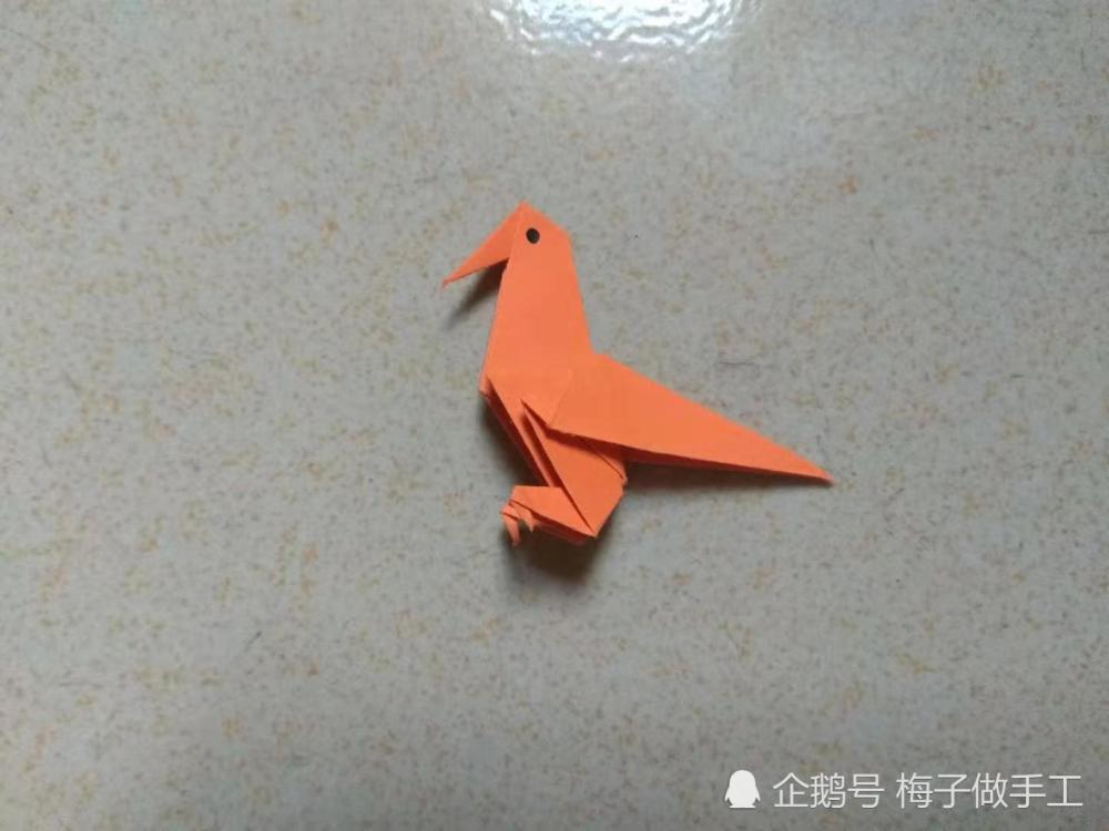 儿童手工折纸:小鸟怎么折简单又好看?有站立的还有飞翔的