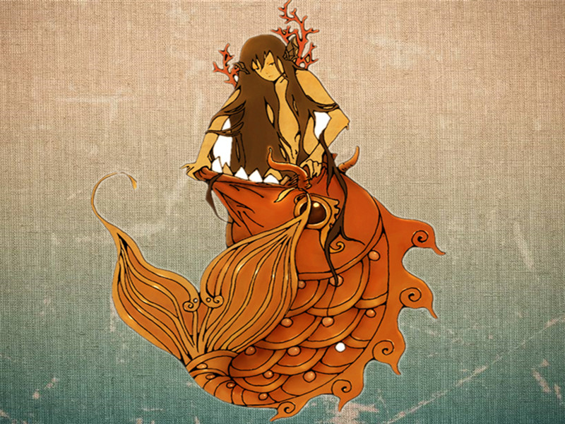 上古神女,九凤被当成神兽,此女像鱼又像龙