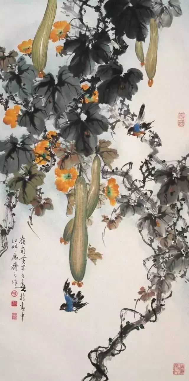 中国画中"瓜果蔬菜"的美好寓意
