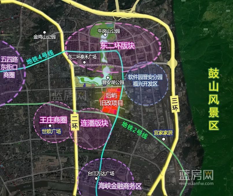 福州市区330亩旧改规划出炉!双地铁口!未来拟添120米双塔!