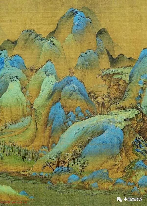 《千里江山图》的设色技法