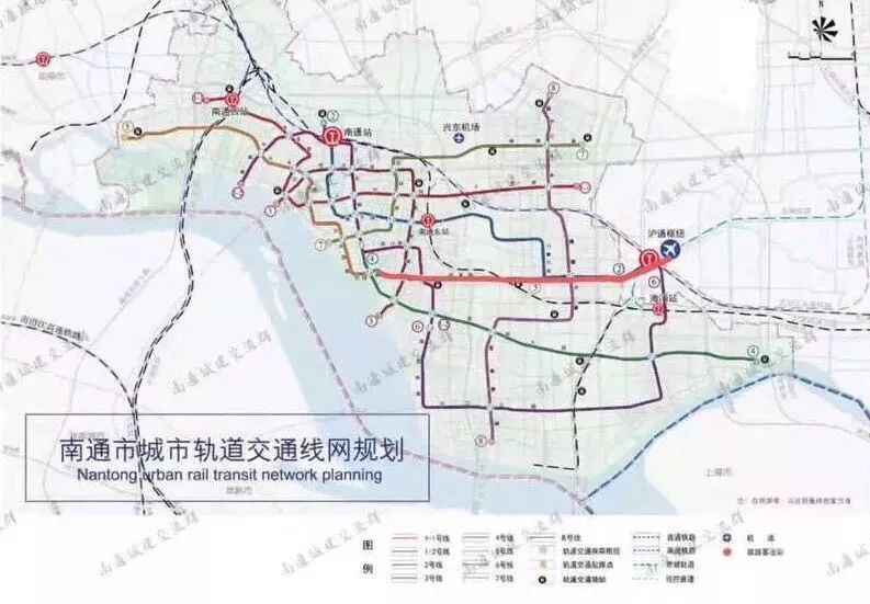 (5)近日崇明地铁已经正式开工,南通已经编制了沪通地铁的互联规划,而