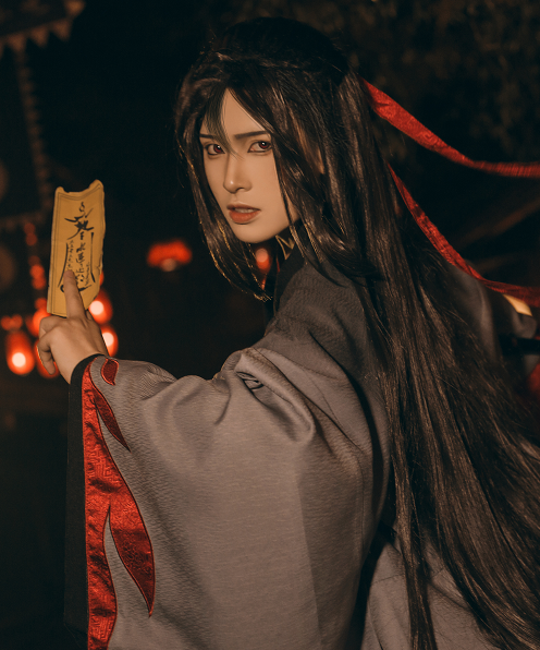 cosplay《魔道祖师》魏无羡,清新俊逸的古风美男子