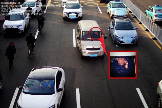 天津电子警察抓拍驾车接打手机和不系安全带行