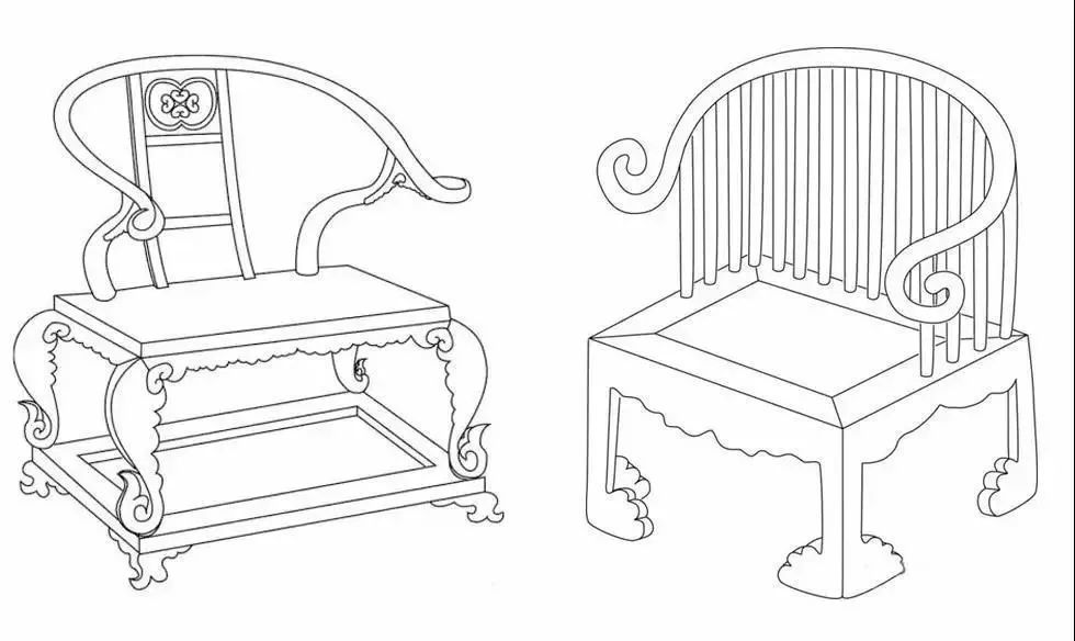 圈椅 圈椅是汉族传统家具,最明显的特征是圈背连着扶手,从高到低一顺