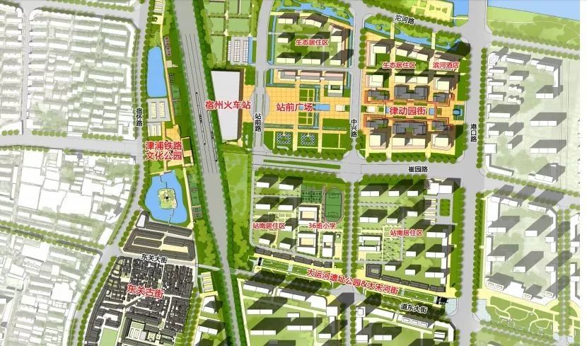 重磅:宿州火车站城市设计图曝光!即将拉开宿州这片区域的建设蓝图