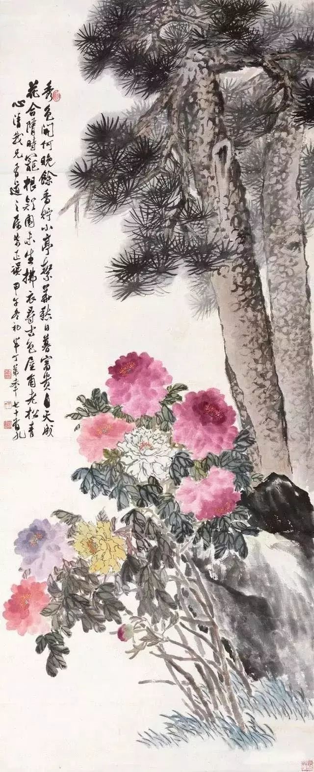 国色天香,陈半丁国画牡丹作品欣赏