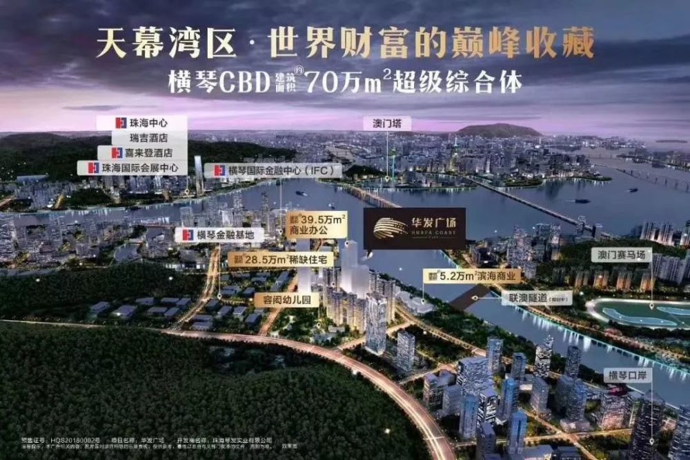 华发广场 | 横琴cbd,70万㎡超级综合体,79-150㎡两至四房