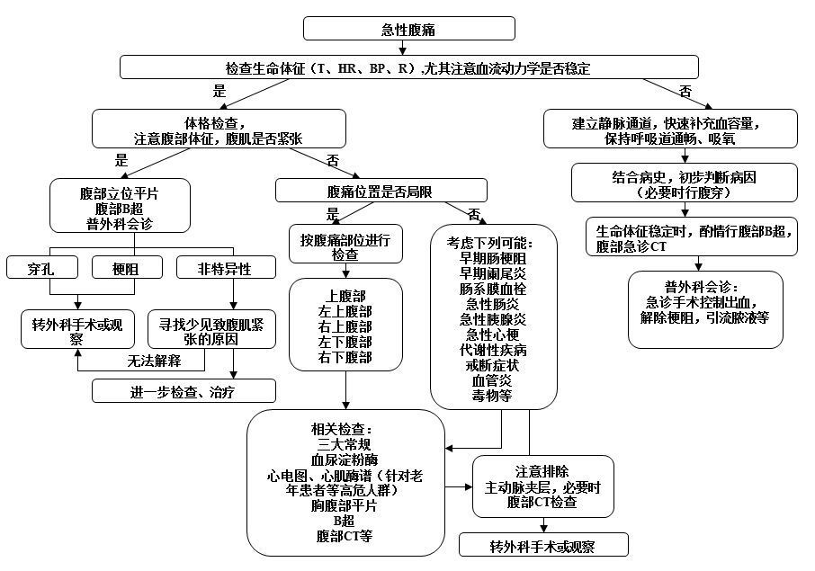 腹痛诊断,要牢记这4点!附流程图避免误诊