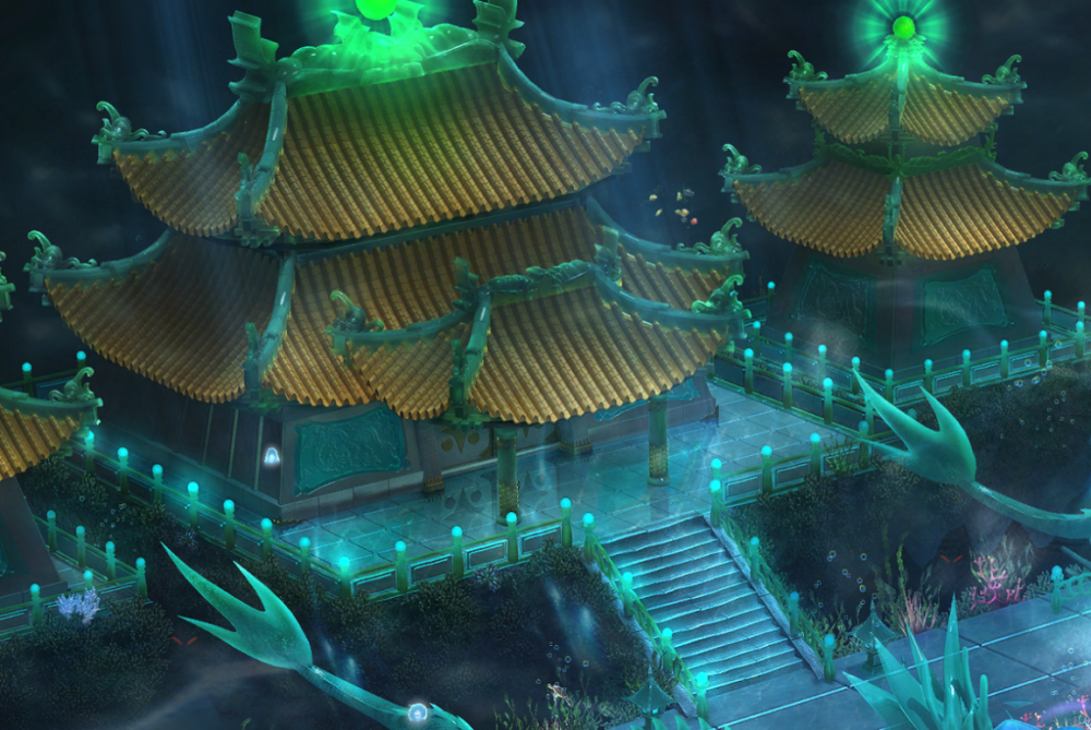 在中国古代神话传说中,龙王就居住在深海中的水晶宫里,我国东海地区也
