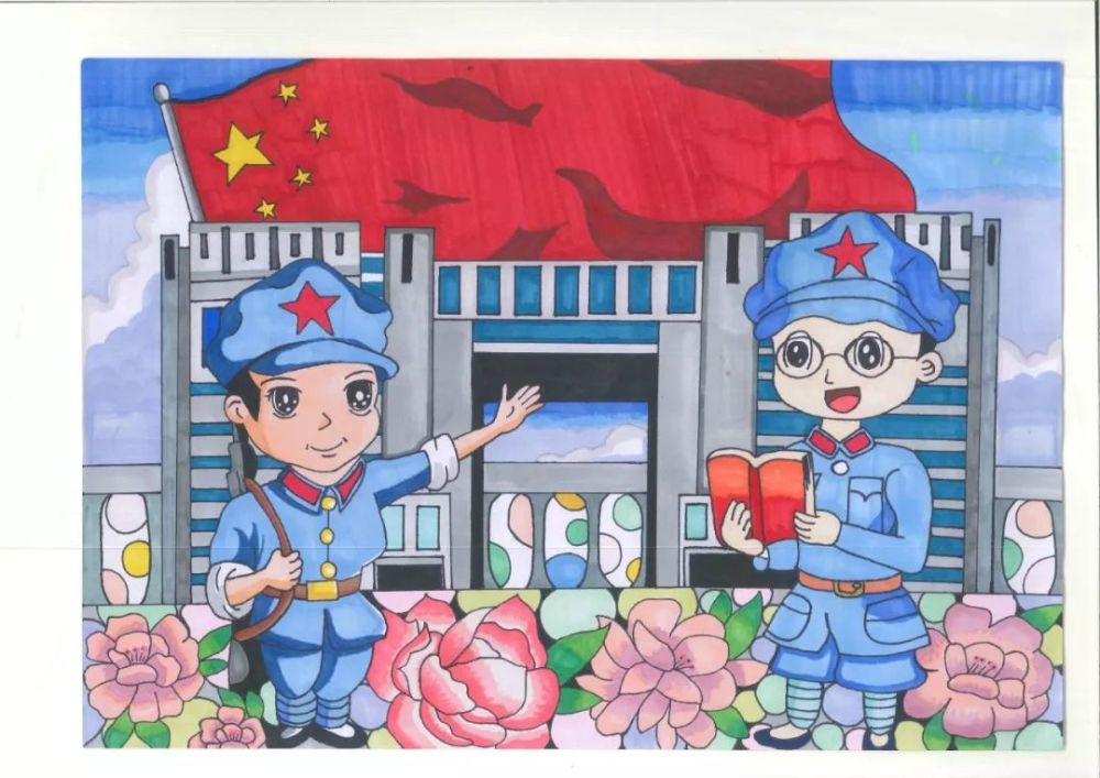 《童心向党》       青岛天山小学 王浥尘 作品名:《听过去的故事》