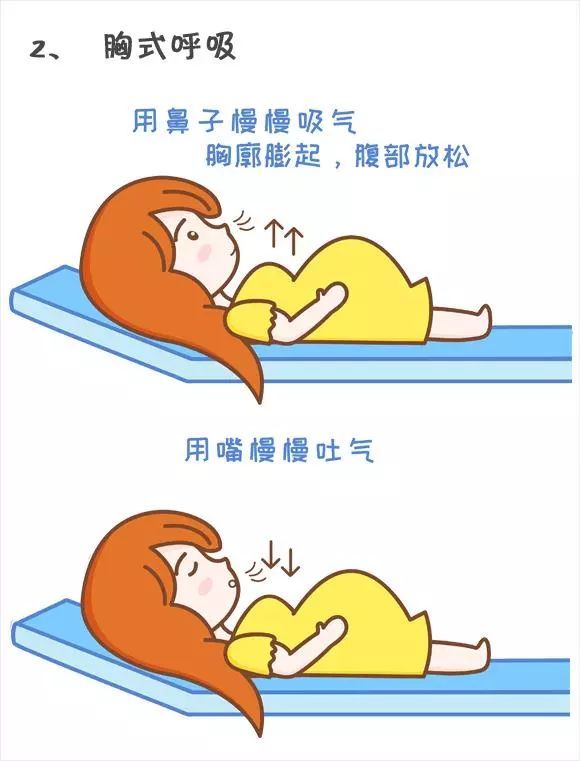 2, 胸式呼吸