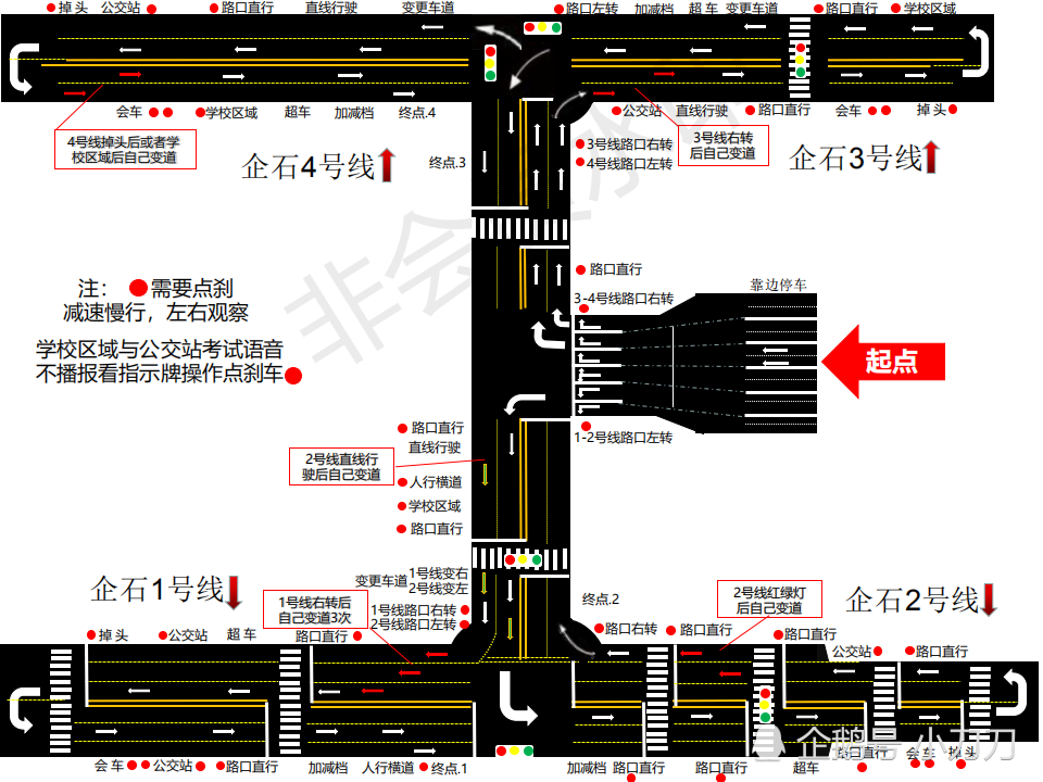 企石考场线路图