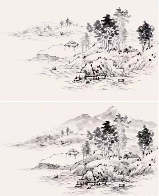 一步一步教你画好山水画中的水