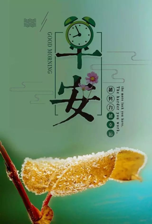 早安说说简短唯美句子图片,简短一句话早安心语正能量