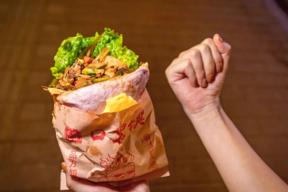 塞满料的口袋馍,一份吃撑2个人!