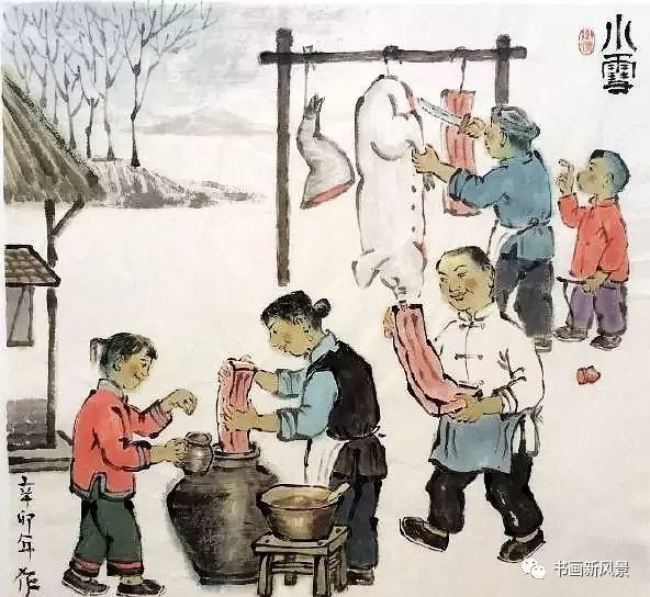 民俗画《二十四节气》,美呆了!