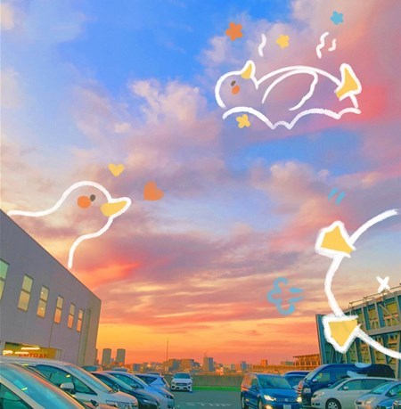 唯美天空·背景图:你是我黎明到黄昏,触手可及的想念
