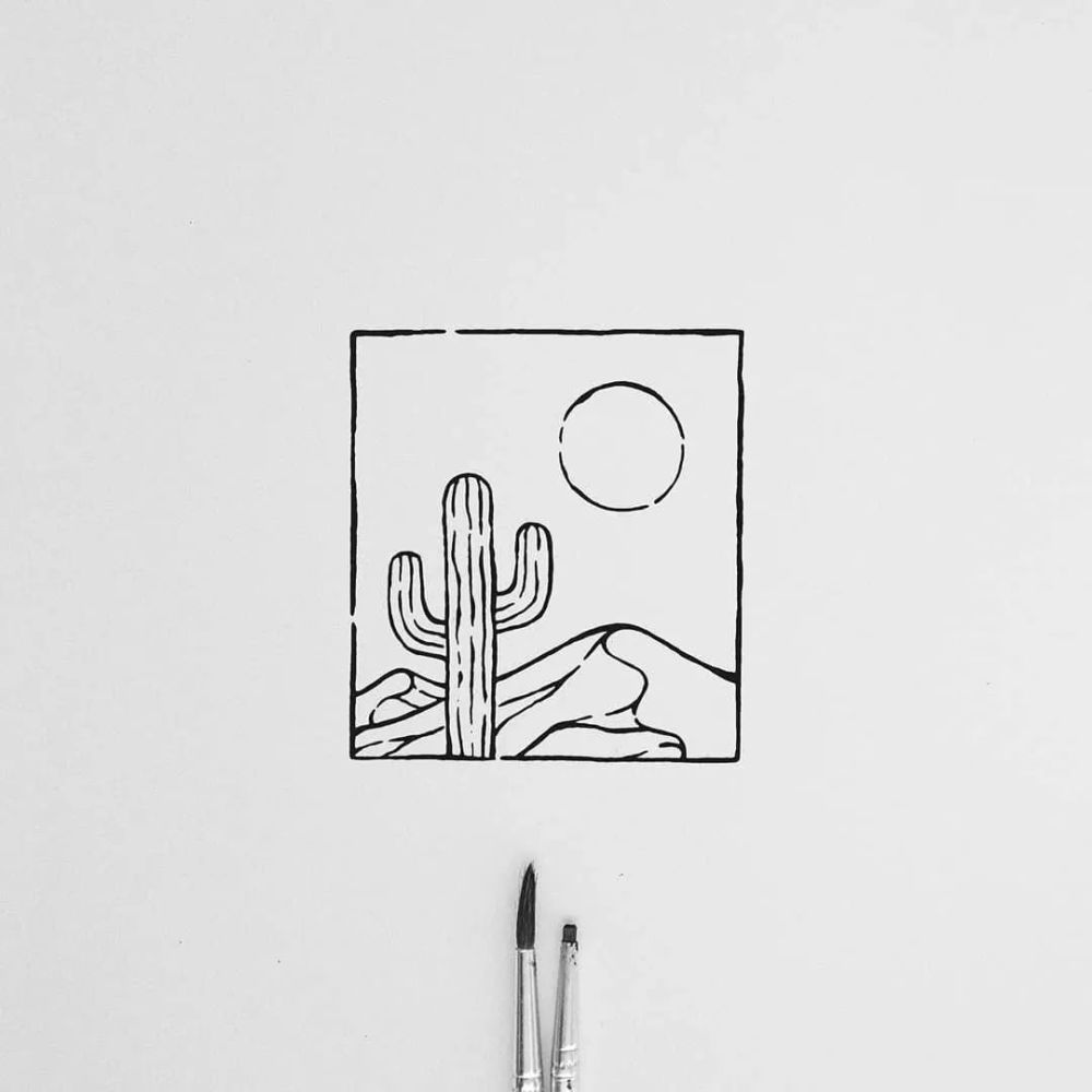 xoseroi 她平时喜欢画一些由简单的几何线条组成的小插画,通常都是这