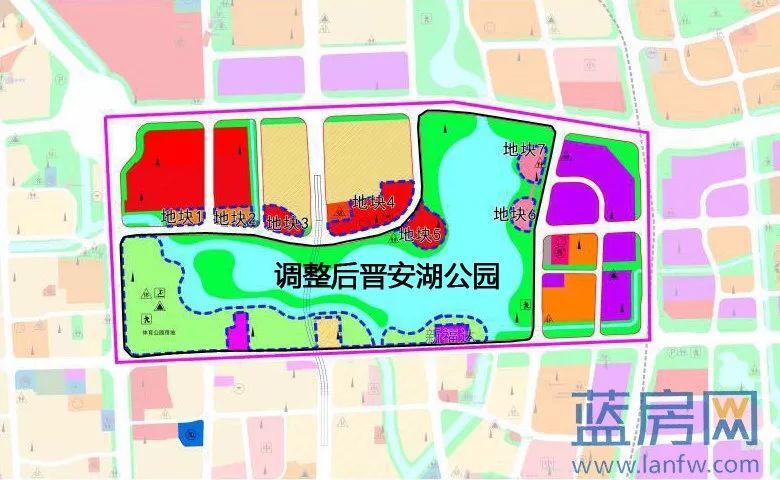 如果非要概括晋安湖公园的特点 晋安湖原规模607.