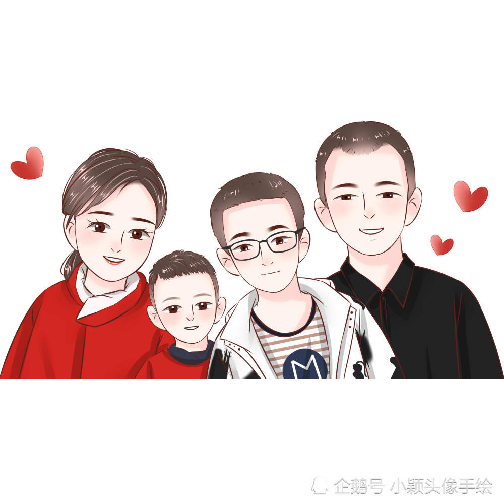 一家四口头像设计,多种款式,总有你喜欢的