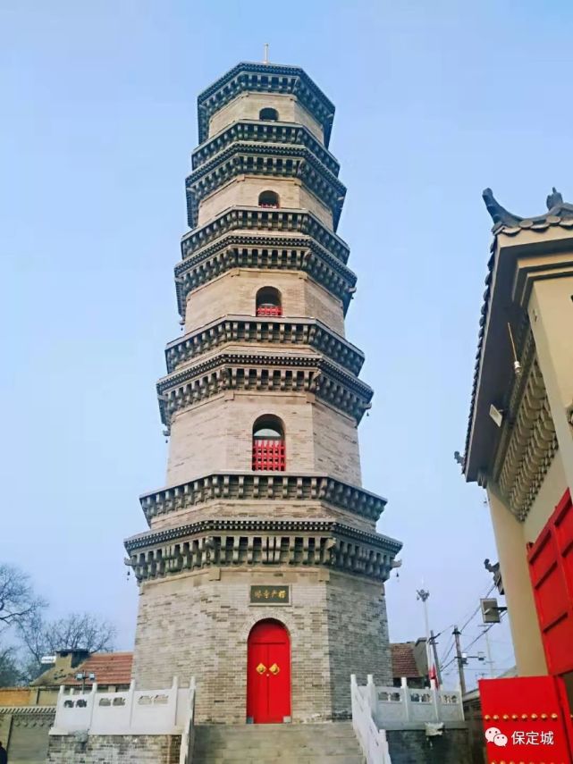 高阳县赵通村楞严寺塔和孝义河