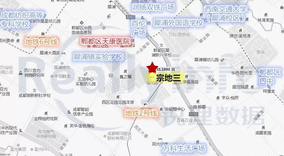 8930元/㎡!花样年,东原联合竞得郫都犀浦35.2亩纯住宅用地