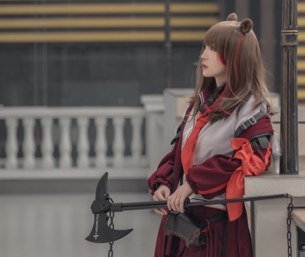 高清《明日方舟》凛冬cosplay,魅力甜美,清新脱俗