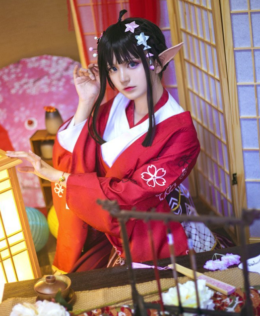 cosplay《凹凸世界》动漫角色凯莉,和服小姐姐气质优雅