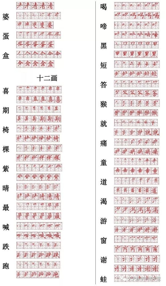 下面这个《560 个生字的笔画,笔顺表》是定军山收集整理的,家长们