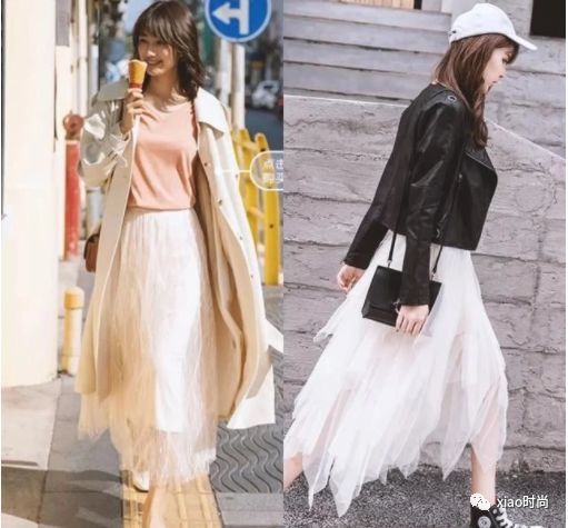 杏色纱裙怎么配衣服?这样搭美到犯规