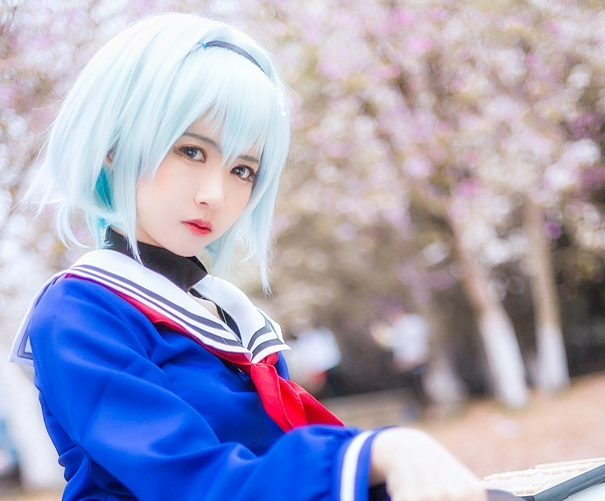 《龙王的工作》空银子cosplay,可爱迷人的小姐姐,魅力十足